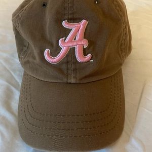 Pink and brown Alabama cap